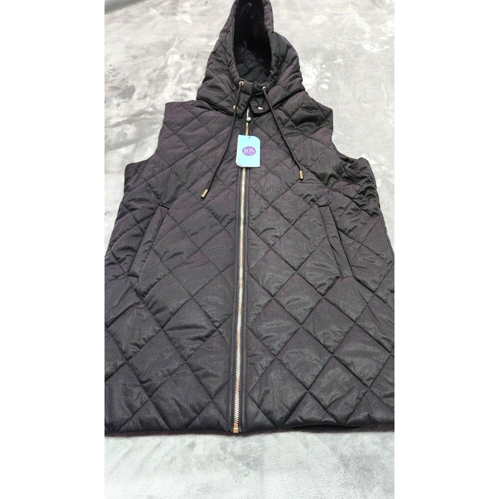 Joy CleanBoss M Joy Performance Luxe All-Weather Puffer Vest Removeable Hood